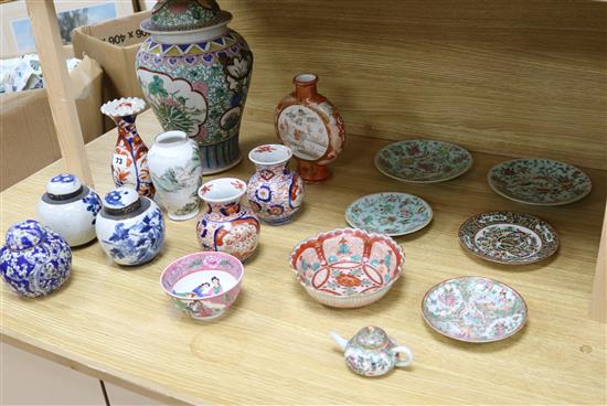 A quantity of Oriental ceramics